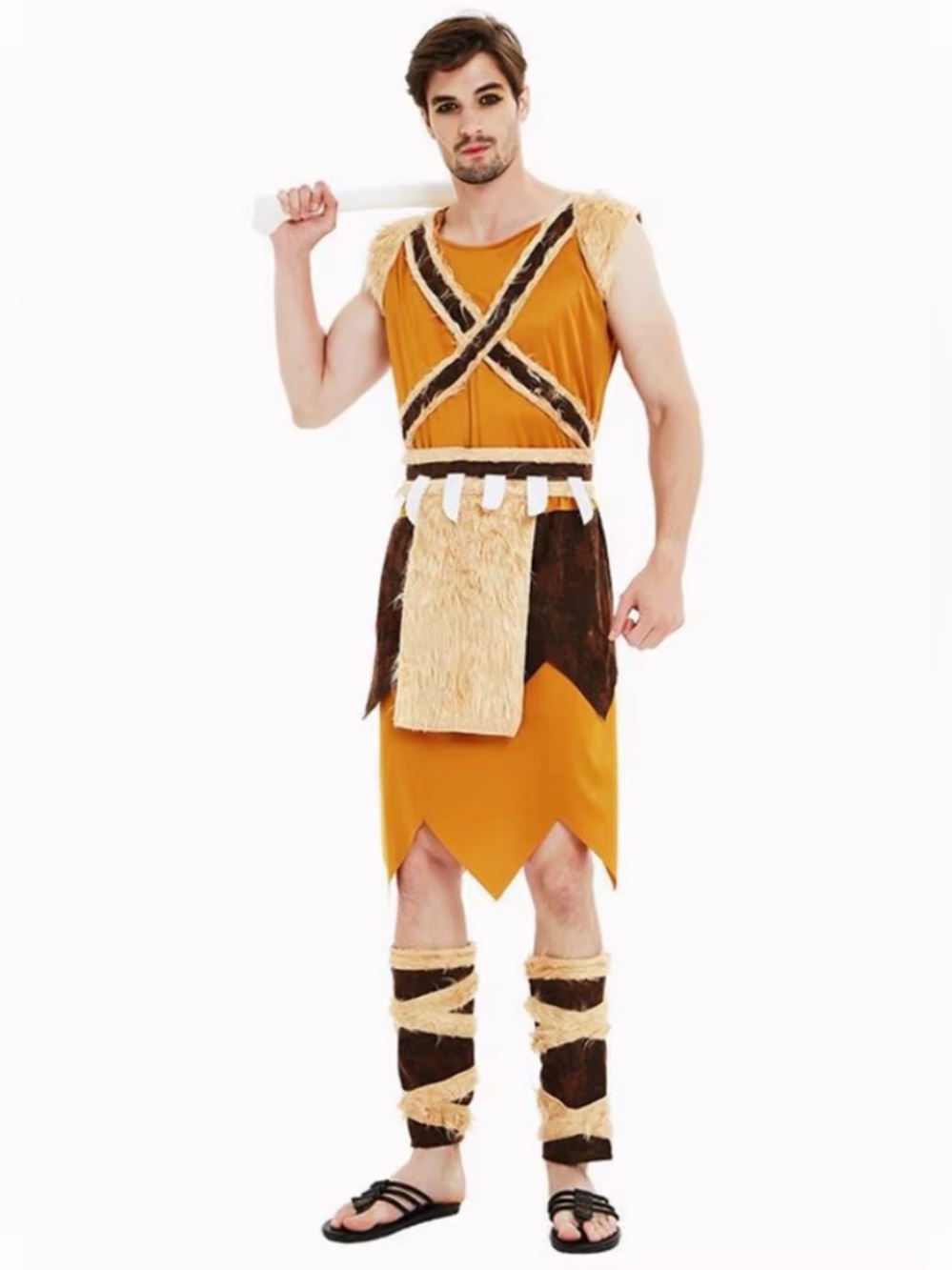 Viking or Caveman Men Costume , Men Size Large, primitive tribal